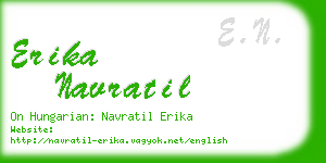 erika navratil business card